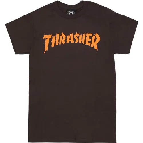 Flame Tee Shirt , male, Sizes: S, M, XL - Thrasher - Modalova