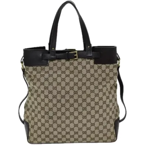 Pre-owned Tote Bags, female, , Size: ONE SIZE Pre-owned Canvas gucci-bags - Gucci Vintage - Modalova