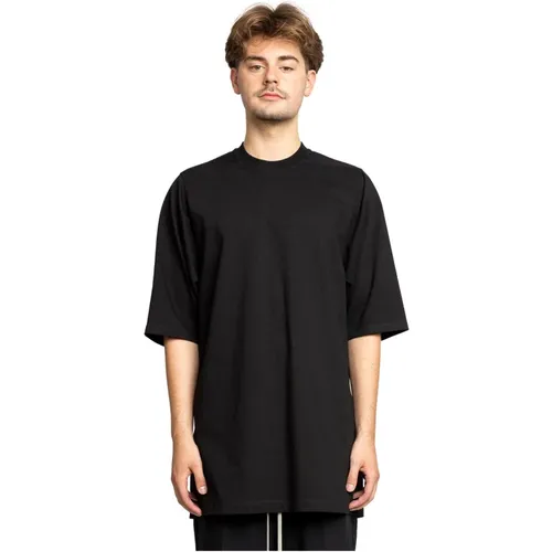 Schwarzes Oversized Jumbo T-Shirt , Herren, Größe: M - Rick Owens - Modalova