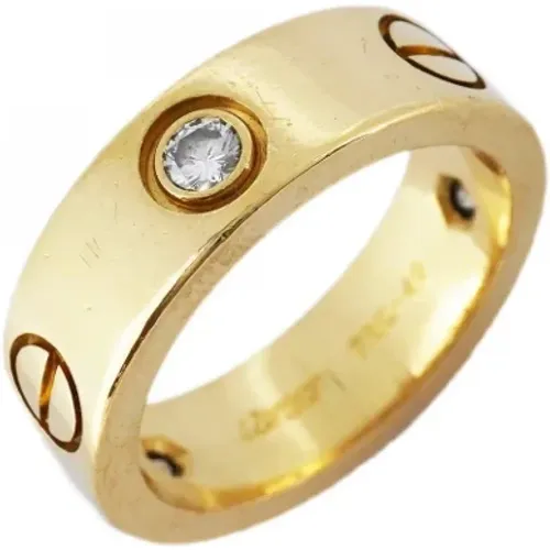 Pre-owned Gold rings , female, Sizes: ONE SIZE - Cartier Vintage - Modalova