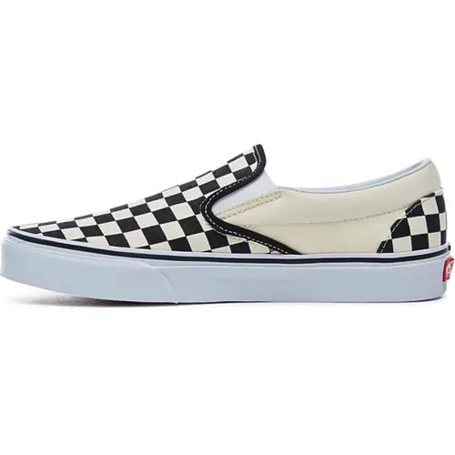 Klassische Checkerboard Slip-On Sneakers , Herren, Größe: 42 1/2 EU - Vans - Modalova