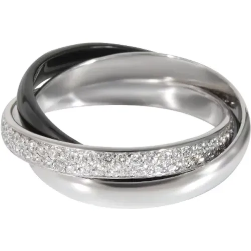 Pre-owned Jewellery, female, , Size: ONE SIZE Pre-owned White Gold rings - Cartier Vintage - Modalova