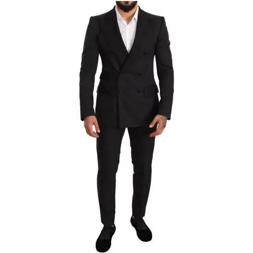 Brocade 2 Piece Set Suit , male, Sizes: M - Dolce & Gabbana - Modalova