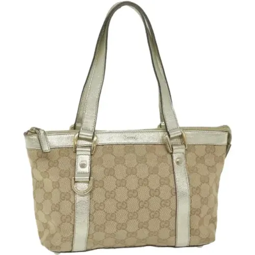 Pre-owned Canvas Handtaschen , Damen, Größe: ONE Size - Gucci Vintage - Modalova
