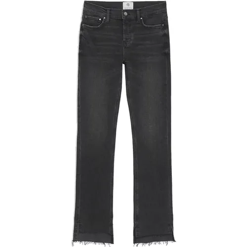 Vintage Black Wash Flare Jeans - Anine Bing - Modalova