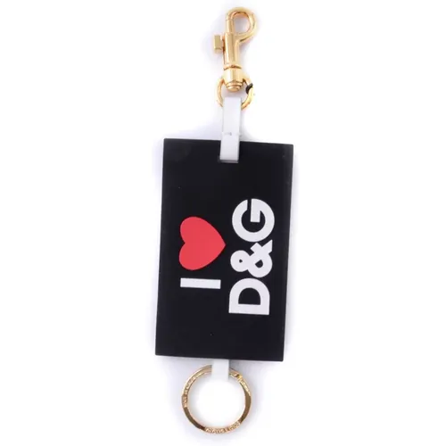 Keyrings, female, , Size: ONE SIZE Women Key Holder with Style/Model Name - Dolce & Gabbana - Modalova