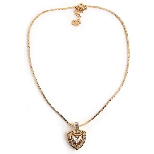 Pre-owned triangle necklace , female, Sizes: ONE SIZE - Dior Vintage - Modalova