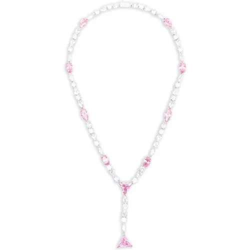 Necklaces, female, , Size: ONE SIZE Crystal Triangle Pendant Necklace - Darkai - Modalova
