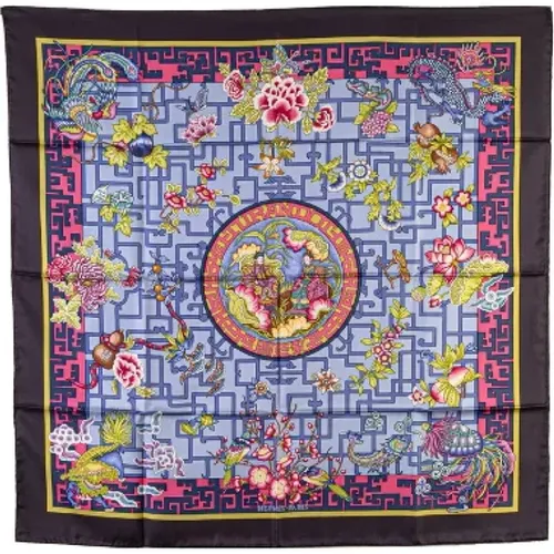 Pre-owned Scarves, female, , Size: ONE SIZE Pre-owned Canvas scarves - Hermès Vintage - Modalova