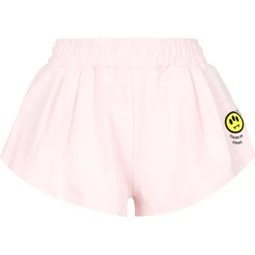 Rosa Baumwollshorts , Damen, Größe: M - BARROW - Modalova