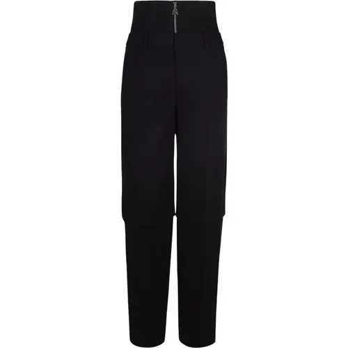 Straight Trousers, female, , Size: 2XS Wide Trousers - PATRIZIA PEPE - Modalova