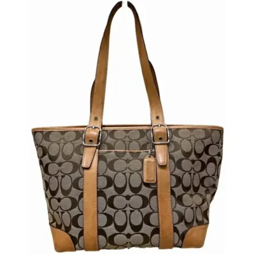 Pre-owned Tote Bags, female, , Size: ONE SIZE Pre-owned Canvas shoulder-bags - Coach Pre-owned - Modalova