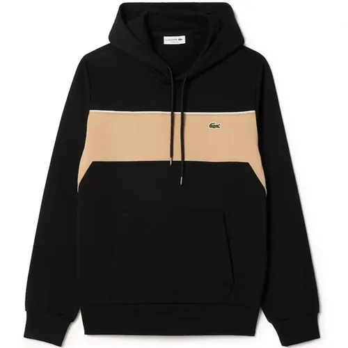 Farbblock Kapuzenpullover Jogger Stil , Herren, Größe: L - Lacoste - Modalova