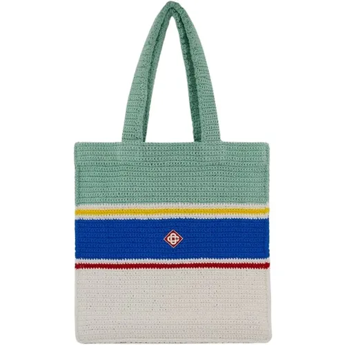 Tote Bags, female, , Size: ONE SIZE Crochet Shopper Bag - Casablanca - Modalova