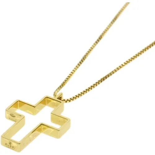 Pre-owned Jewellery, female, , Size: ONE SIZE Pre-owned Gold necklaces - Gucci Vintage - Modalova