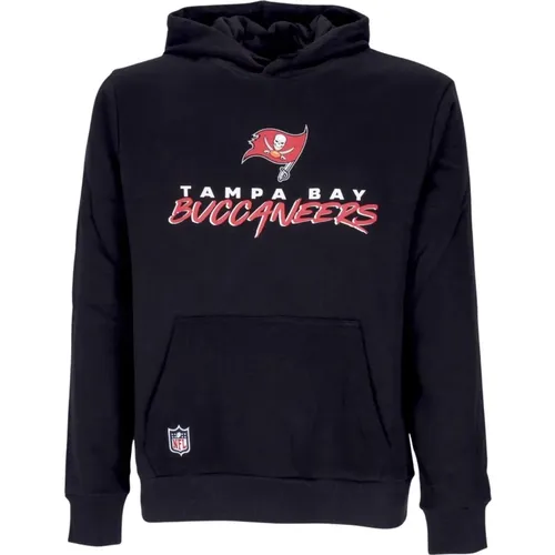 Hoodies, male, , Size: S NFL Script Team Hoody /Scarlet - new era - Modalova