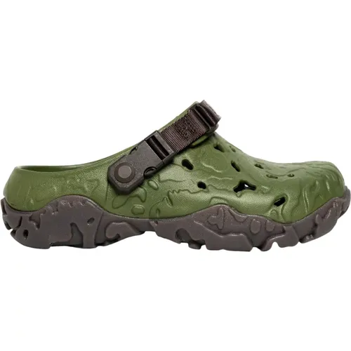 Echo Marbled Clog Sandal , male, Sizes: 7 UK - Crocs - Modalova