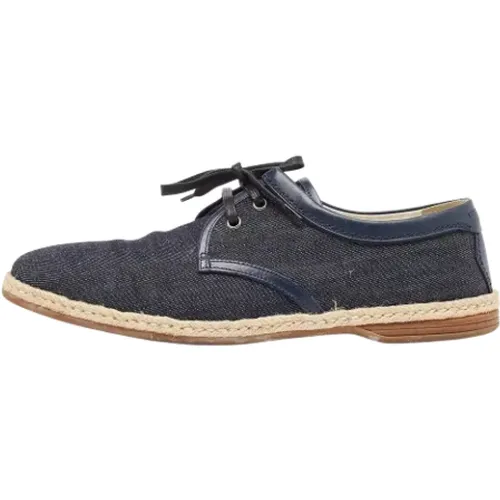 Pre-owned Flats, male, , Size: 9 US Pre-owned Denim espadrilles - Dolce & Gabbana Pre-owned - Modalova