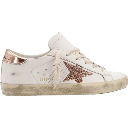 Leather Sneakers with Iconic Star , female, Sizes: 7 UK - Golden Goose - Modalova