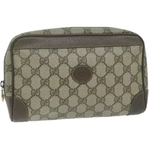 Pre-owned Clutches, female, , Size: ONE SIZE Pre-owned Leather clutches - Gucci Vintage - Modalova