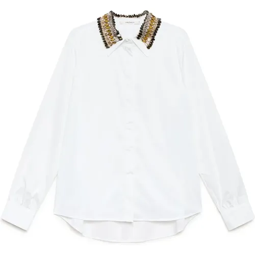 Shirts, female, , Size: M Sparkle Popeline Shirt - Maliparmi - Modalova