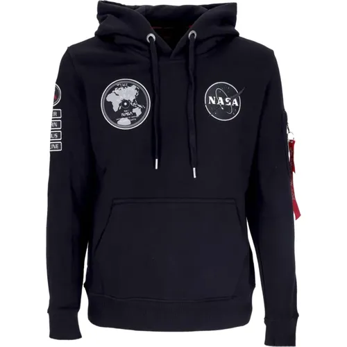 Hoodies, male, , Size: M Nasa Voyager Hoodie - alpha industries - Modalova