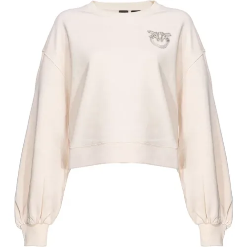 Weiße Pullover Kollektion , Damen, Größe: M - pinko - Modalova