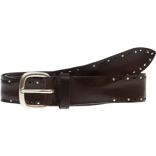 Men's Accessories Belts Dark Ss24 , male, Sizes: 95 CM, 85 CM, 105 CM, 90 CM, 100 CM - Orciani - Modalova