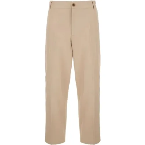 Stylish Pants for Men , male, Sizes: L, S - Maison Kitsuné - Modalova