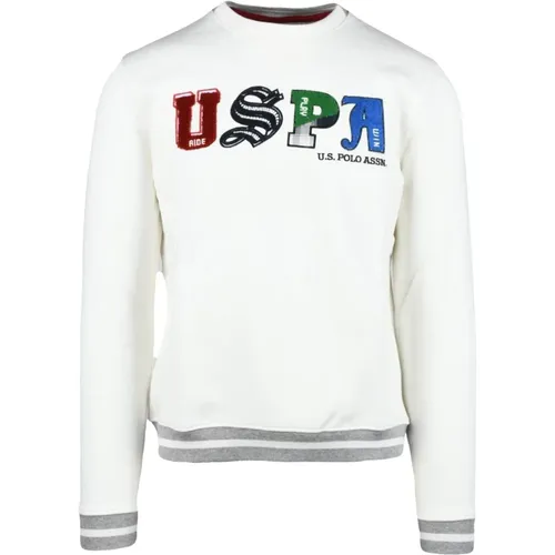 Sweatshirts, male, , Size: M Cotton Blend Sweatshirt - U.s. Polo Assn. - Modalova