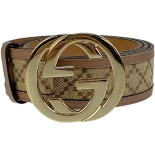 Pre-owned Belts, female, , Size: ONE SIZE Pre-owned Canvas belts - Gucci Vintage - Modalova