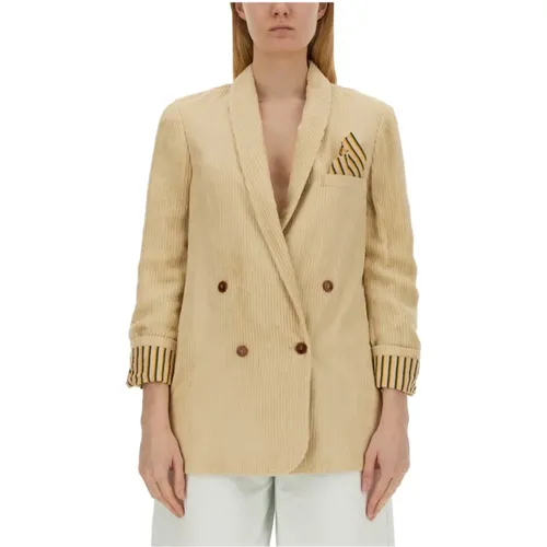 Oversize Double-Breasted Jacket , Damen, Größe: XS - Alysi - Modalova