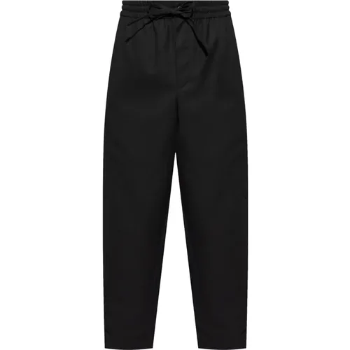 Straight Trousers, male, , Size: S Cargo Jogging Pants with Drawstring - Kenzo - Modalova