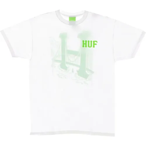 Klassisches Golden Gate Tee Weiß Herren , Herren, Größe: L - HUF - Modalova