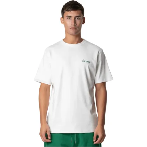 Men's Society T-Shirt Green/ , male, Sizes: S, L, XL, M - Quotrell - Modalova