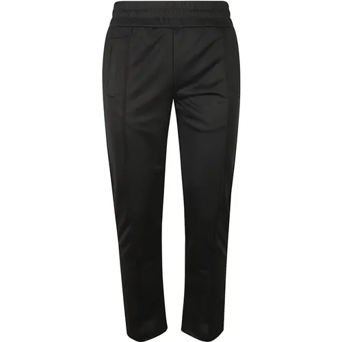 Sweatpants, male, , Size: M Curved Logo Track Pants - Palm Angels - Modalova