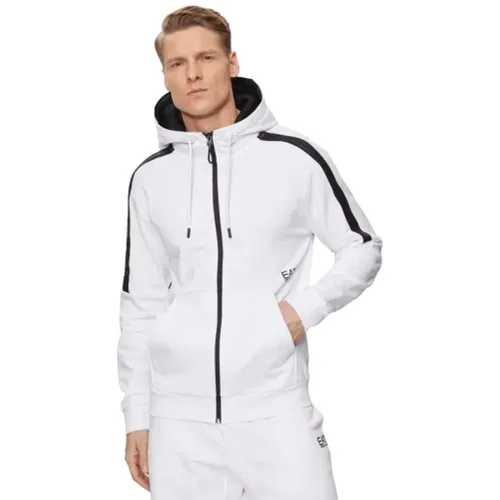 Hooded Zip Sweatshirt 3Dp88 Pjeqz , male, Sizes: S, XS, L, XL - Emporio Armani EA7 - Modalova