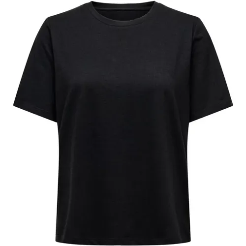 Damen T-Shirt Frühling/Sommer Kollektion , Damen, Größe: L - Only - Modalova