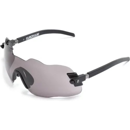 Schwarze Sonnenbrille für den täglichen Gebrauch , unisex, Größe: ONE Size - Kuboraum - Modalova