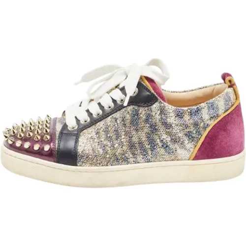 Pre-owned Sneakers, female, , Size: 5 US Pre-owned Leather sneakers - Christian Louboutin Pre-owned - Modalova