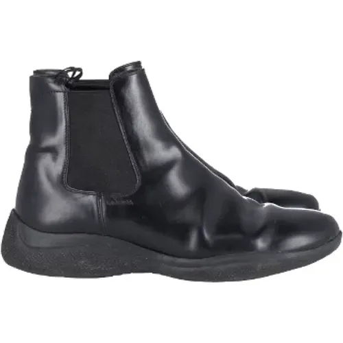 Pre-owned Leather boots , female, Sizes: 7 UK - Prada Vintage - Modalova