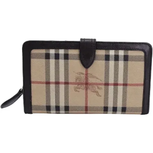 Pre-owned Wallets, female, , Size: ONE SIZE Pre-owned Leather wallets - Burberry Vintage - Modalova