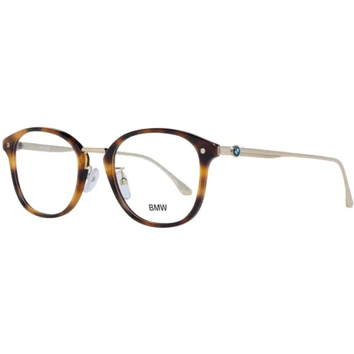 Glasses, male, , Size: ONE SIZE Round Eyeglasses in Tortoise - BMW - Modalova