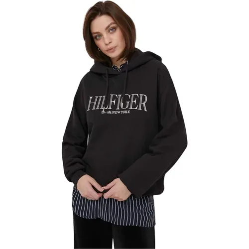 Embroidered Logo Hoodie for Women , female, Sizes: XS, M, S - Tommy Hilfiger - Modalova