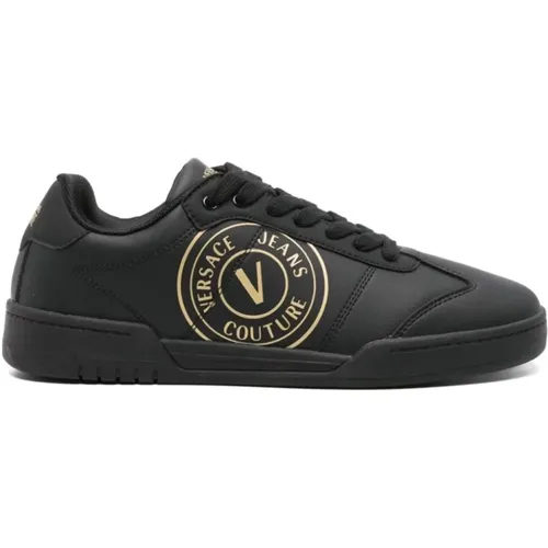 Schwarze Brooklyn Sneakers SD1 , Herren, Größe: 45 EU - Versace Jeans Couture - Modalova