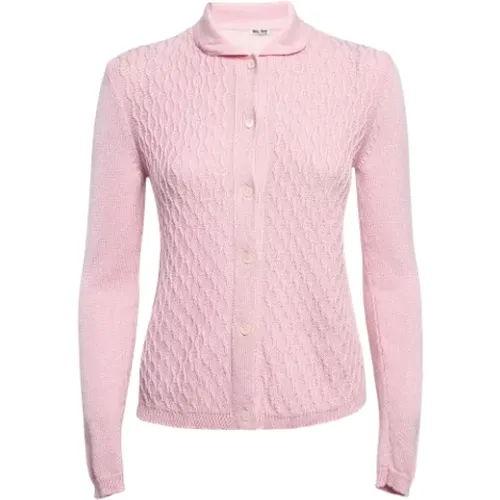 Pre-owned Wool tops , female, Sizes: S - Miu Miu Pre-owned - Modalova