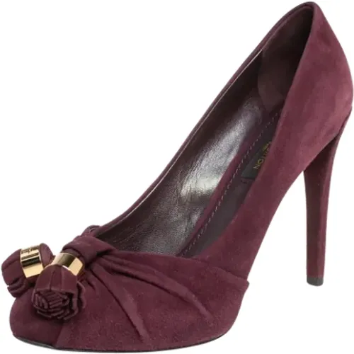 Pre-owned Pumps, female, , Size: 6 US Pre-owned Suede heels - Louis Vuitton Vintage - Modalova