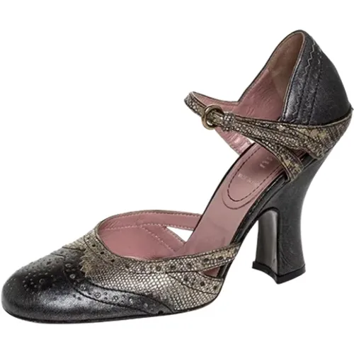 Pre-owned Pumps, female, , Size: 6 1/2 US Pre-owned Leather heels - Miu Miu Pre-owned - Modalova