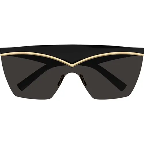 Schwarze Sonnenbrille für Frauen - Saint Laurent - Modalova