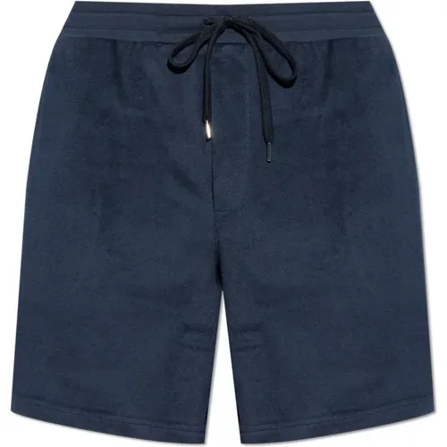 Casual Shorts, male, , Size: 2XL Cotton shorts with logo - Paul Smith - Modalova